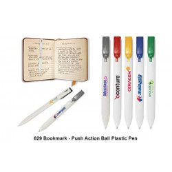 629 Bookmark - Push Action Ball Plastic Pen, Promotional Gifts, Promotional Gift, Singapore